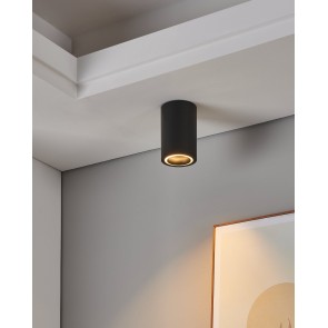 CAROSSO-Z Φωτιστικό Σποτ Οροφής RGB CCT GU10 EGLO 901168 μαύρο Ø8cm