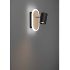 RIMBOCCHI Φωτιστικό Σποτ LED EGLO 901631 μαύρο ξύλο H18cm