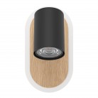 RIMBOCCHI Φωτιστικό Σποτ LED EGLO 901631 μαύρο ξύλο H18cm
