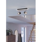 RIMBOCCHI Φωτιστικό Σποτ 2xLED EGLO 901632 μαύρο ξύλο L34cm RIMBOCCHI Φωτιστικό Σποτ 2xLED EGLO 901632 μαύρο ξύλο L34cm