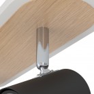 RIMBOCCHI Φωτιστικό Σποτ 2xLED EGLO 901632 μαύρο ξύλο L34cm RIMBOCCHI Φωτιστικό Σποτ 2xLED EGLO 901632 μαύρο ξύλο L34cm