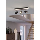 RIMBOCCHI Φωτιστικό Σποτ 3xLED EGLO 901633 μαύρο ξύλο L46cm