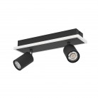 RIMBOCCHI 1 Φωτιστικό Σποτ 2xLED EGLO 901635 μαύρο λευκό L34cm RIMBOCCHI 1 Φωτιστικό Σποτ 2xLED EGLO 901635 μαύρο λευκό L34cm