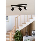 RIMBOCCHI 1 Φωτιστικό Σποτ 3xLED EGLO 901636 μαύρο λευκό L46cm
