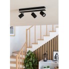 RIMBOCCHI 1 Φωτιστικό Σποτ 3xLED EGLO 901636 μαύρο λευκό L46cm