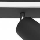 RIMBOCCHI 1 Φωτιστικό Σποτ 3xLED EGLO 901636 μαύρο λευκό L46cm