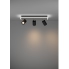 RIMBOCCHI 1 Φωτιστικό Σποτ 3xLED EGLO 901636 μαύρο λευκό L46cm