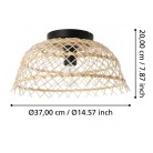 AUSNBY Φωτιστικό Οροφής της EGLO 43831 από RATTAN Ø 37cm - natural