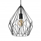 Carlton 49257 Κρεμαστό Μεταλλικό Φωτιστικό - Μαύρο