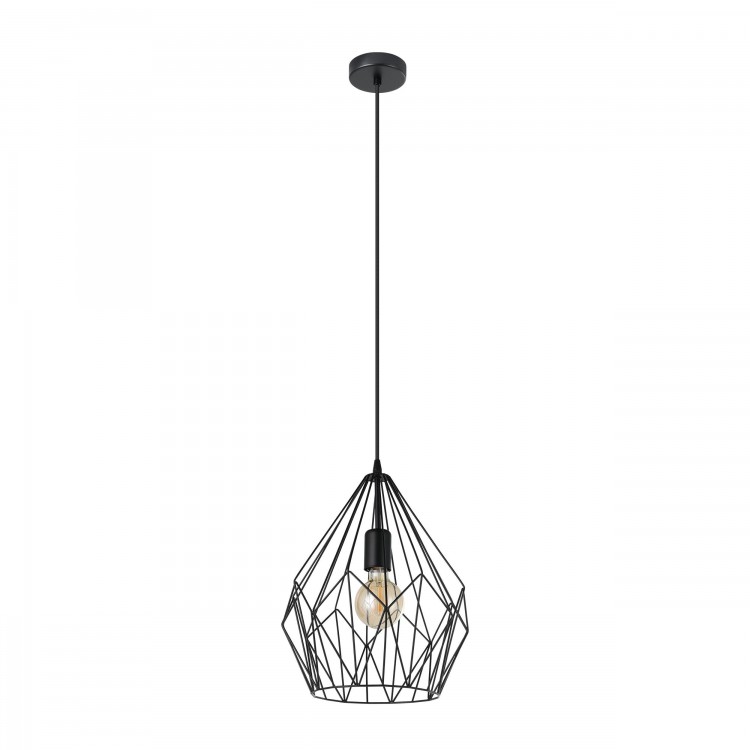 Carlton 49257 Κρεμαστό Μεταλλικό Φωτιστικό - Μαύρο