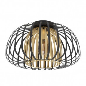 ENCINITOS Φωτιστικό Οροφής 99664 EGLO μαύρο - ορείχαλκος