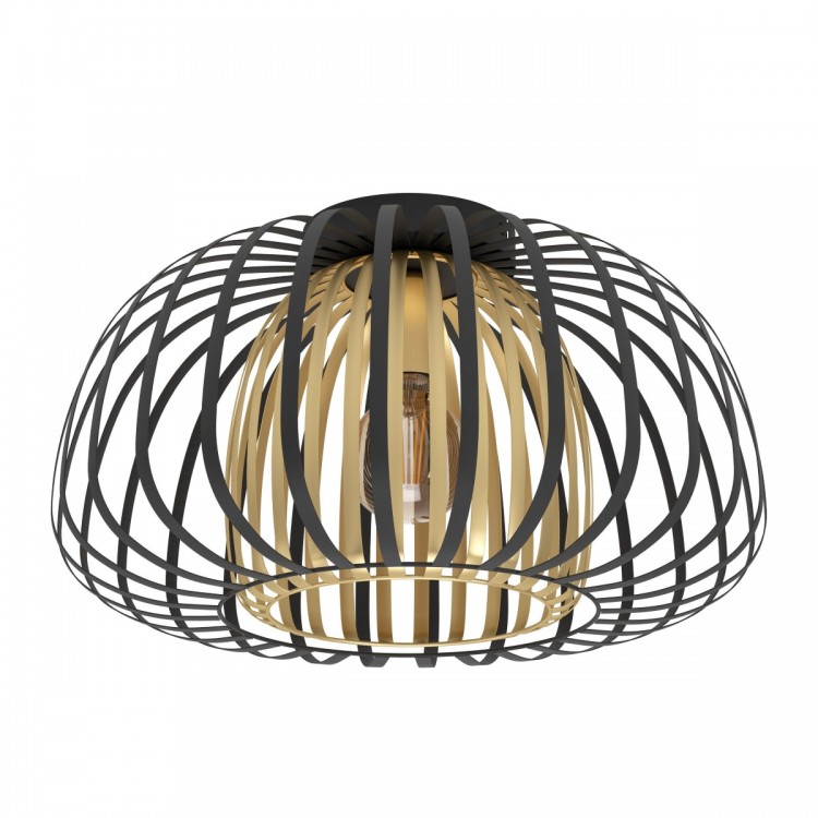 ENCINITOS Φωτιστικό Οροφής 99664 EGLO μαύρο - ορείχαλκος