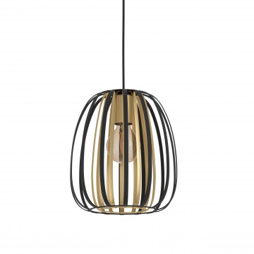 ENCINITOS Κρεμαστό φωτιστικό 99665 EGLO  μαύρο & ορείχαλκο Ø25,5cm