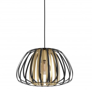 ENCINITOS Κρεμαστό φωτιστικό 99666 EGLO  μαύρο & ορείχαλκο Ø37,5cm