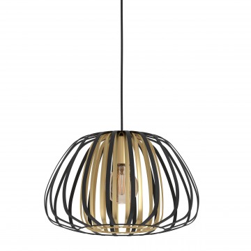 ENCINITOS Κρεμαστό φωτιστικό 99666 EGLO  μαύρο & ορείχαλκο Ø37,5cm