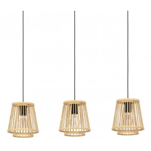 HYKEHAM  Κρεμαστό  Φωτιστικό Ράγα μπαμπού EGLO 43853 natural 