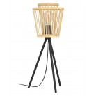 HYKEHAM Επιτραπέζιο Φωτιστικό μπαμπού EGLO 43854  Ø21cm natural 