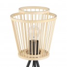 HYKEHAM Επιτραπέζιο Φωτιστικό μπαμπού EGLO 43854  Ø21cm natural 