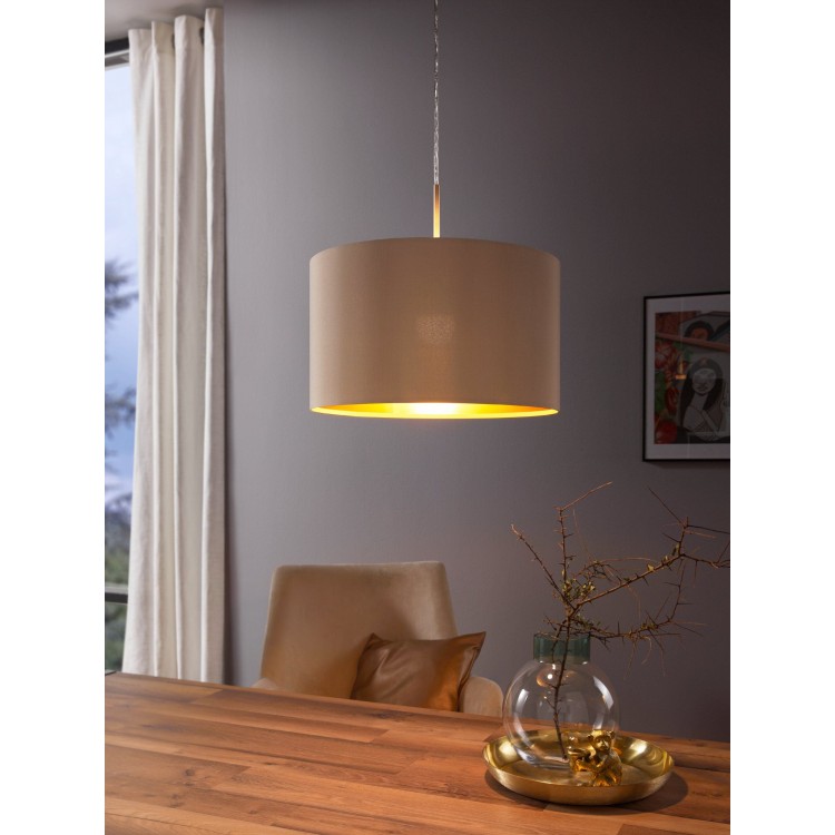 MASERLO Κρεμαστό Φωτιστικό 31602 EGLO taupe χρυσό