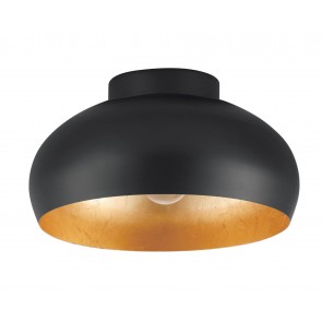 MOGANO 2 Φωτιστικό Οροφής EGLO 900554 Ø28cm μαύρο - χρυσό