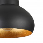 MOGANO 2 Φωτιστικό Οροφής EGLO 900554 Ø28cm μαύρο - χρυσό