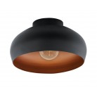 MOGANO 2 Φωτιστικό Οροφής EGLO 900555 Ø28cm μαύρο - χαλκός 