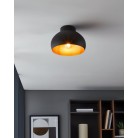 MOGANO 2 Φωτιστικό Οροφής EGLO 900555 Ø28cm μαύρο - χαλκός 