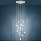 MONTEFIO 2 Κρεμαστό Φωτιστικό 39547 EGLO Πολυτελής Πολυέλαιος με Κρύσταλλα