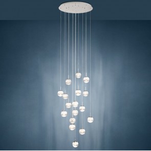 MONTEFIO 2 Κρεμαστό Φωτιστικό 39547 EGLO Πολυτελής Πολυέλαιος με Κρύσταλλα