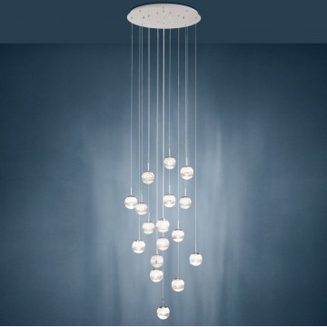 MONTEFIO 2 Κρεμαστό Φωτιστικό 39547 EGLO Πολυτελής Πολυέλαιος με Κρύσταλλα