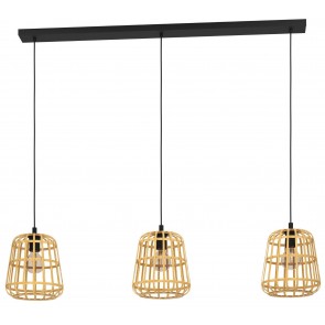 MONTEZUELO Κρεμαστό Φωτιστικό Ράγα EGLO  390153  μπαμπού