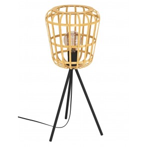 MONTEZUELO Επιτραπέζιο Φωτιστικό τρίποδο EGLO  390154 μπαμπού  Ø24cm