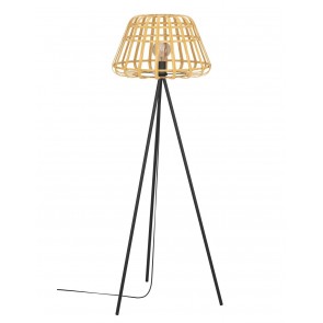 MONTEZUELO Φωτιστικό Δαπέδου τρίποδο EGLO  390155 μπαμπού  Ø24cm