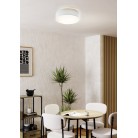 PASTERI Φωτιστικό Οροφής 97613 γκρι λινό ύφασμα Ø57cm