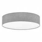 PASTERI Φωτιστικό Οροφής 97613 γκρι λινό ύφασμα Ø57cm