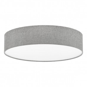 PASTERI Φωτιστικό Οροφής 97613 γκρι λινό ύφασμα Ø57cm