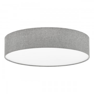 PASTERI Φωτιστικό Οροφής 97613 γκρι λινό ύφασμα Ø57cm