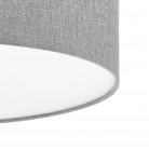 PASTERI Φωτιστικό Οροφής 97613 γκρι λινό ύφασμα Ø57cm