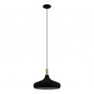 SABINAR Κρεμαστό Φωτιστικό 900163 EGLO μαύρο καφέ Ø40cm