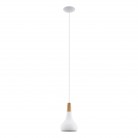 SABINAR Κρεμαστό Φωτιστικό 901177 EGLO λευκό καφέ Ø18cm