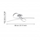 SELVINA Φωτιστικό Οροφής 96329 αλουμίνιο EGLO