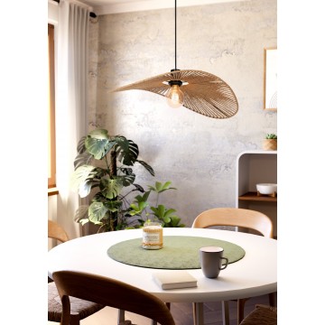 SIRUELA Κρεμαστό Φωτιστικό 31991 EGLO φυσικό σχοινί από χαρτί καφέ Ø40cm