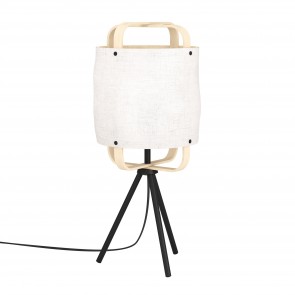 SURFLEET Επιτραπέζιο φωτιστικό 43934 μπαμπού / ύφασμα λινό Ø20cm