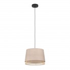 TABLEY  Κρεμαστό Φωτιστικό EGLO  43975  λινό - Μπαμπού natural Ø38cm
