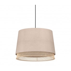 TABLEY  Κρεμαστό Φωτιστικό EGLO  43975  λινό - Μπαμπού natural Ø38cm