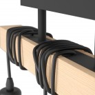 TOWNSHEND Φωτιστικό Οροφής 43511 ξύλο & μαύρο μέταλλο