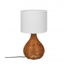 SPROUT Επιτραπέζιο φωτιστικό REALITY LIGHTING  R51291036 - Rattan ø 22cm - άσπρο καπέλο