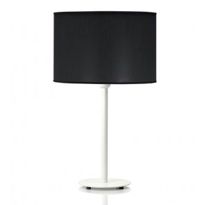 Hesperis Λευκό Επιτραπέζιο Φωτιστικό με μαύρο αμπαζούρ