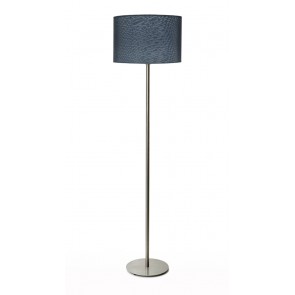 Hesperis Inox Φωτιστικό Δαπέδου με ανθρακί αμπαζούρ