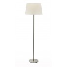 Helios Inox Φωτιστικό Δαπέδου με εκρού αμπαζούρ